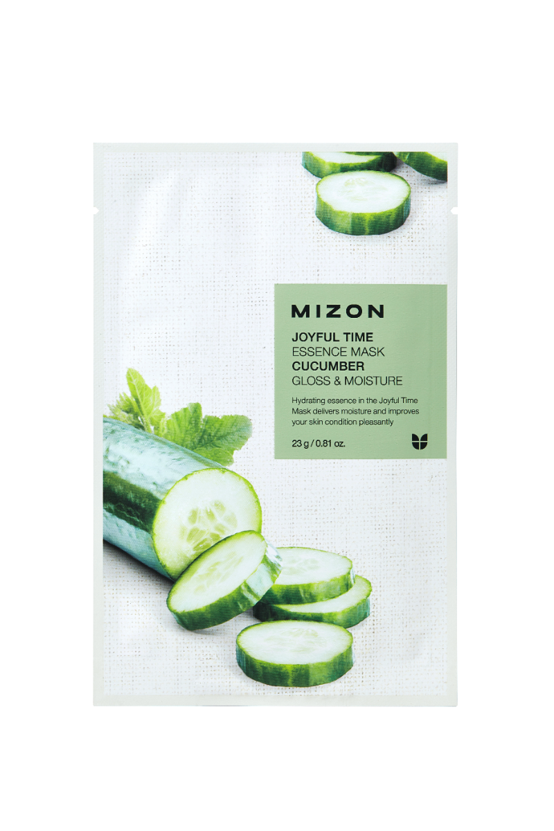 Mizon Joyful Time Essence Mask Cucumber pleťová maska 23 g Mizon