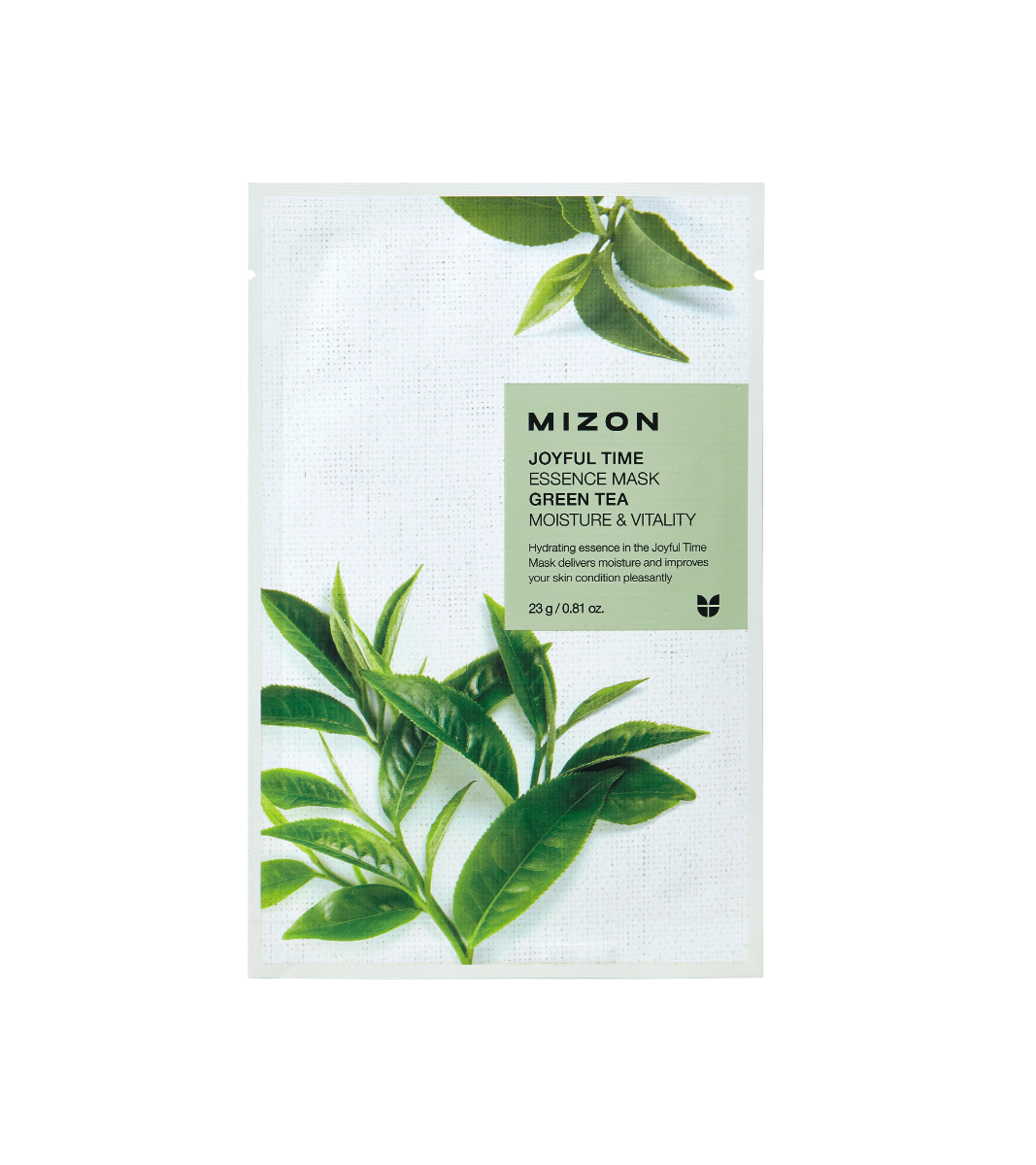Mizon Joyful Time Essence Mask Green Tea pleťová maska 23 g Mizon