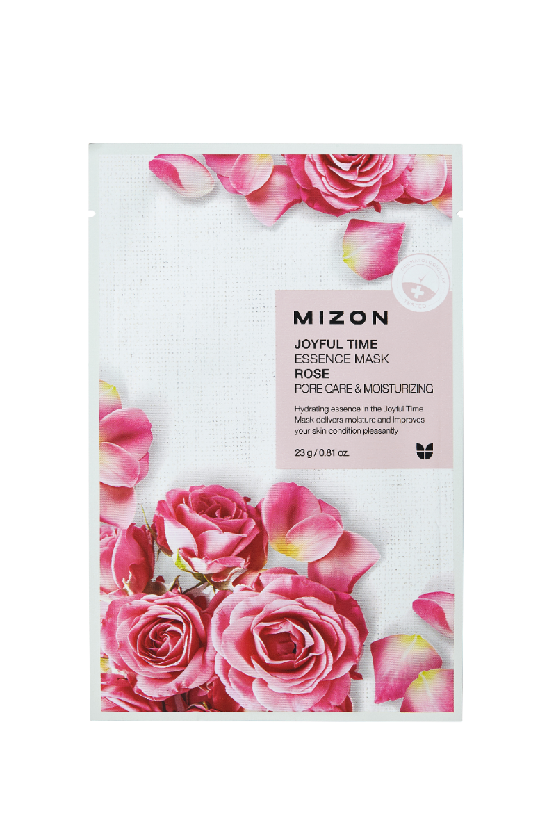 Mizon Joyful Time Essence Mask Rose pleťová maska 23 g Mizon