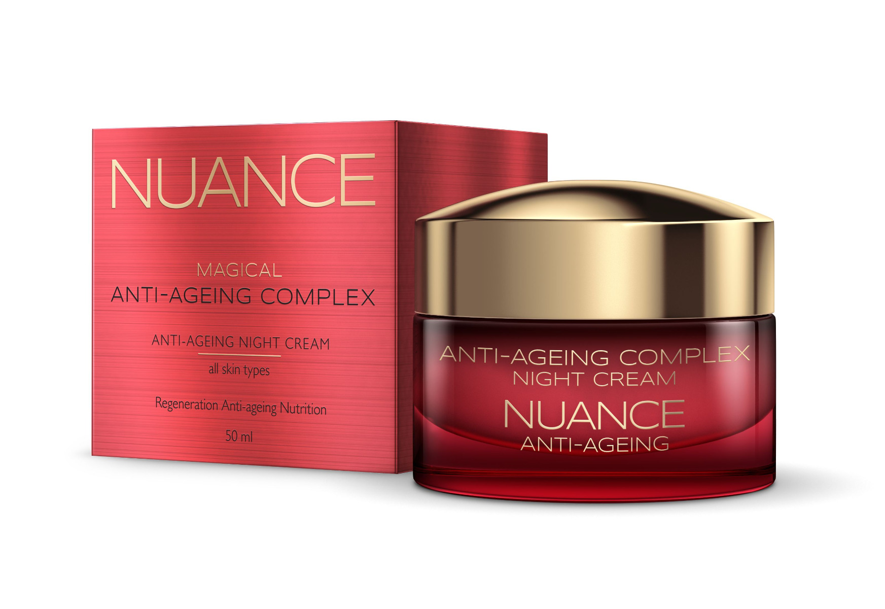 Nuance Anti-Ageing Complex noční krém pro všechny typy pleti 50 ml Nuance