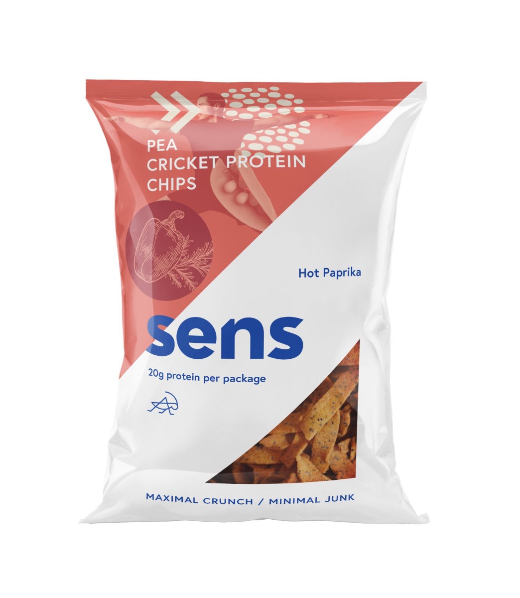 SENS Cvrččí Protein chipsy Pikantní paprika 80 g SENS