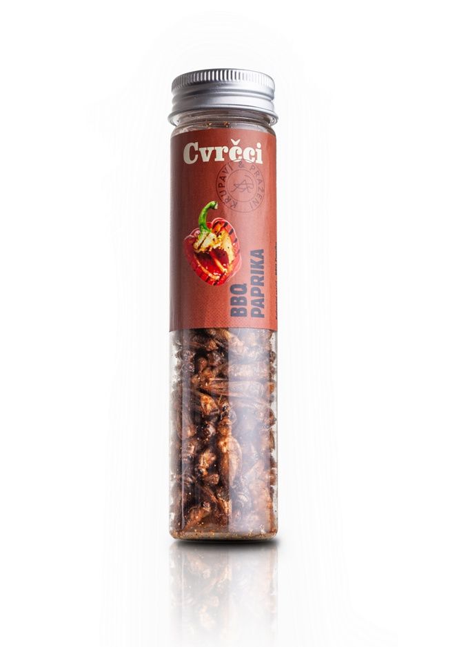 SENS Křupaví & pražení cvrčci BBQ Paprika 20 g SENS