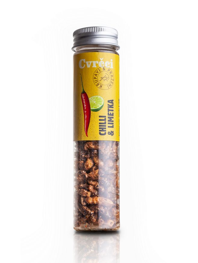 SENS Křupaví & pražení cvrčci Chilli & Limetka 20 g SENS