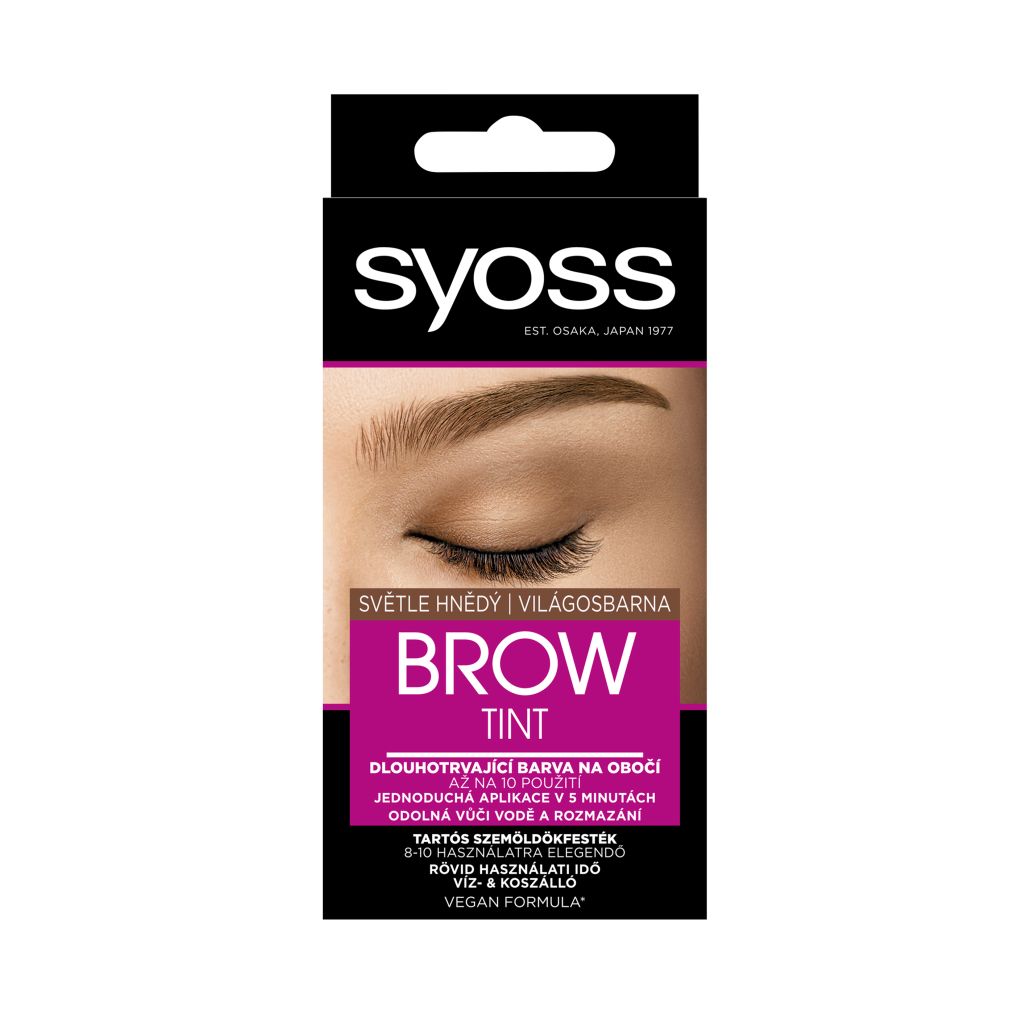 Syoss Brow Tint barva na obočí světle hnědá 17 ml Syoss