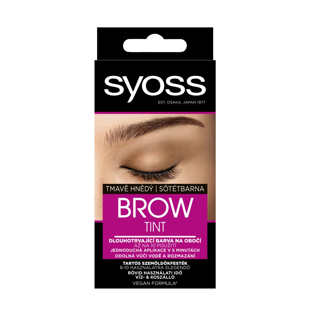 Syoss Brow Tint barva na obočí tmavě hnědá 17 ml Syoss