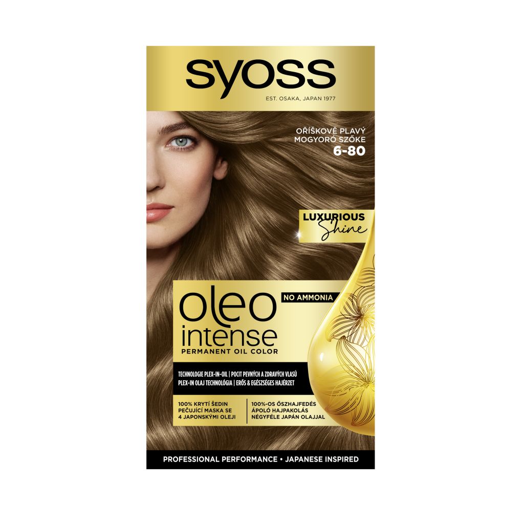 Syoss Oleo Intense Barva na vlasy 6-80 oříškově plavá 50 ml Syoss