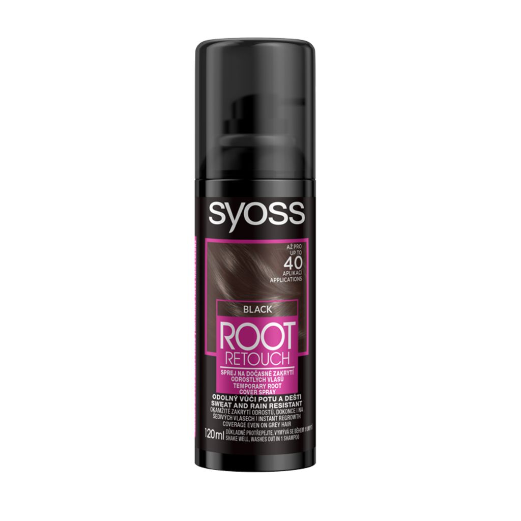 Syoss Root Retoucher Sprej na odrosty černý 120 ml Syoss