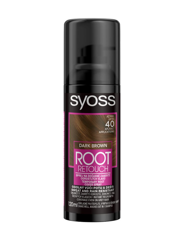 Syoss Root Retoucher Sprej na odrosty tmavě hnědý 120 ml Syoss