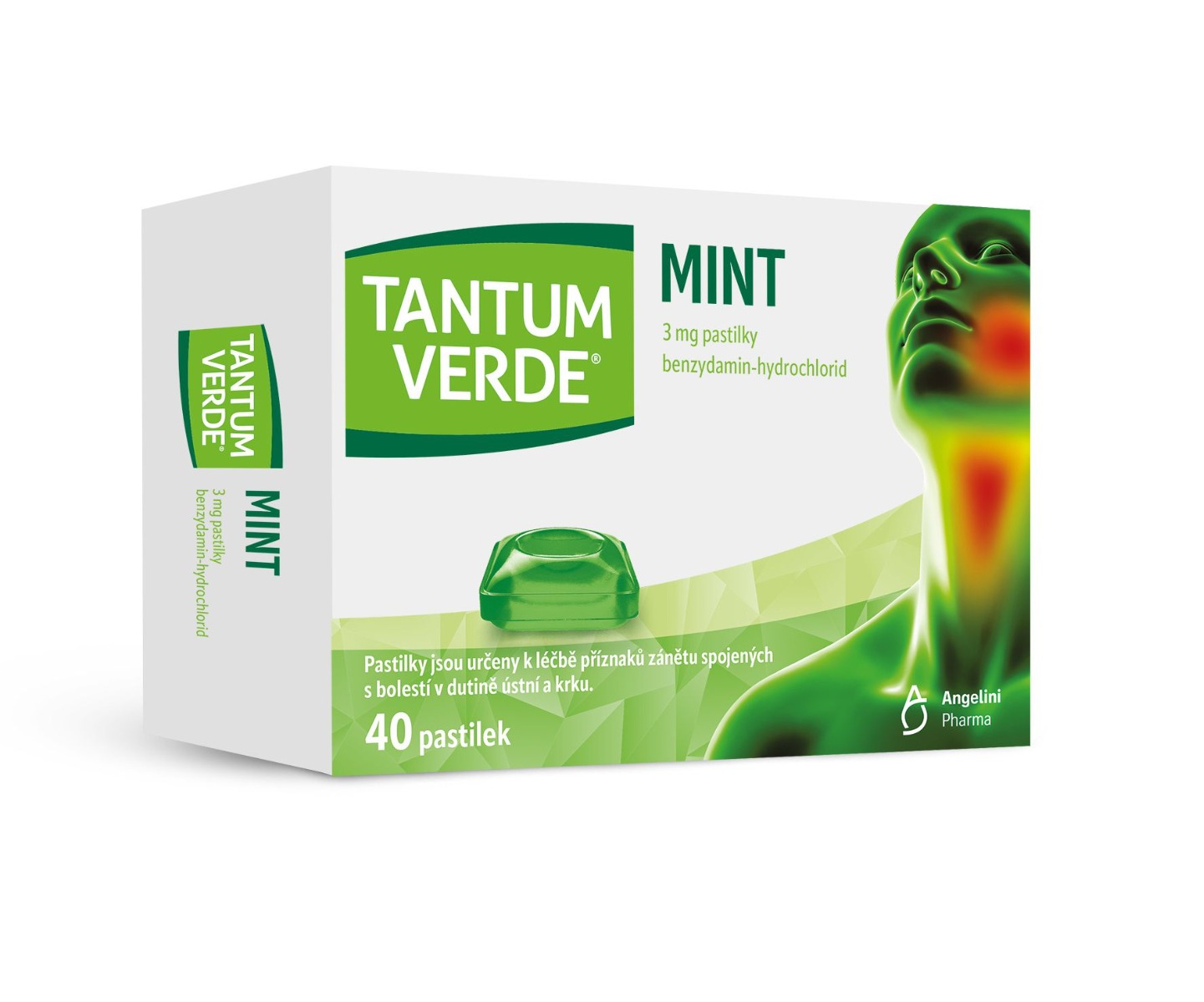 Tantum verde Mint 3 mg 40 pastilek Tantum verde