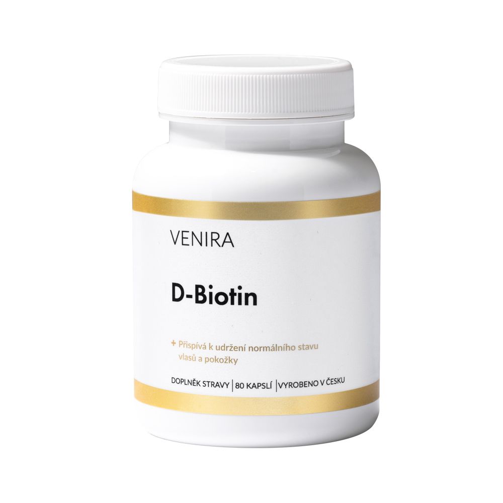 Venira D-Biotin 80 kapslí Venira