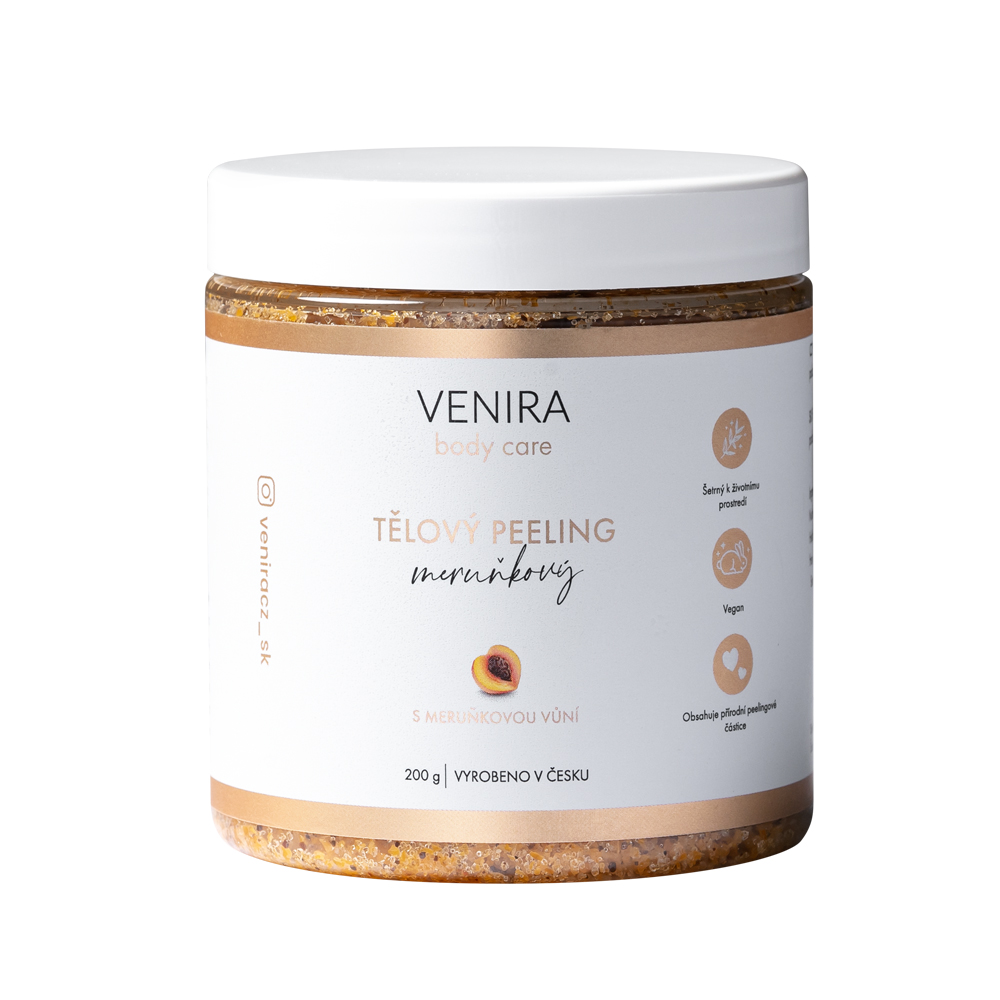 Venira Tělový peeling meruňkový 200 g Venira