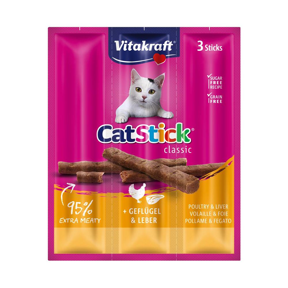 Vitakraft Cat Stick drůbež a játra 3x6 g Vitakraft