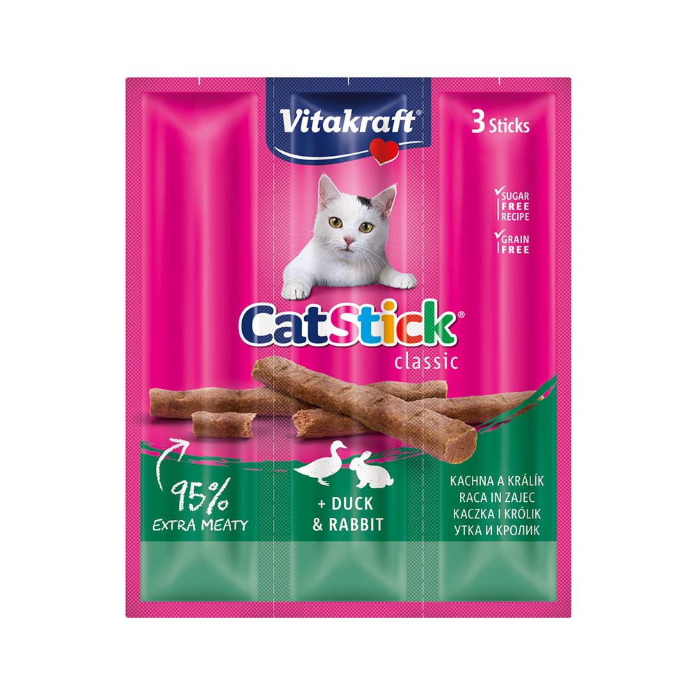 Vitakraft Cat Stick králík a kachna 3x6 g Vitakraft