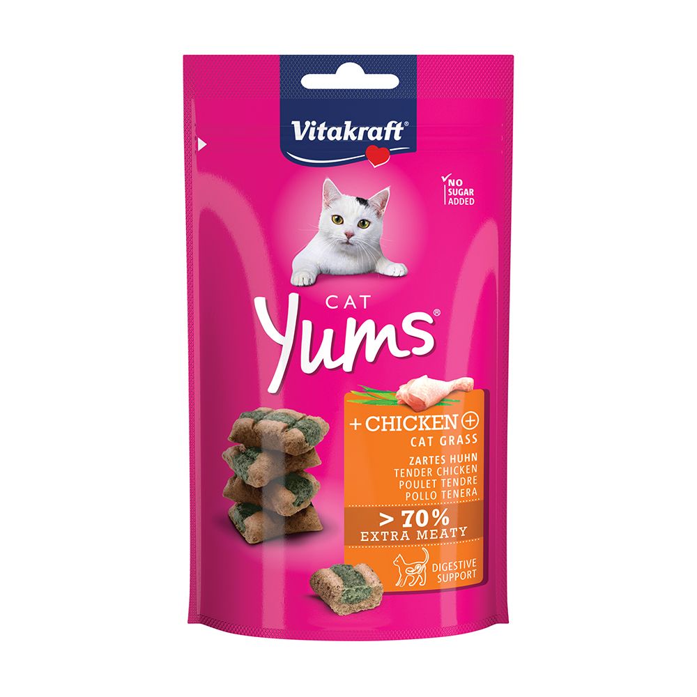 Vitakraft Cat Yums kuře s kočičí trávou 40 g Vitakraft
