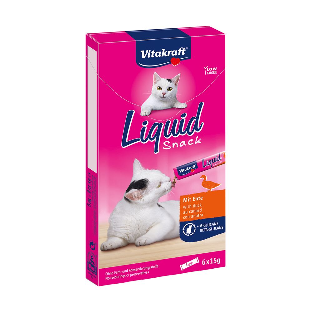 Vitakraft Liquid Snack kachna a betaglukan 6x15 g Vitakraft