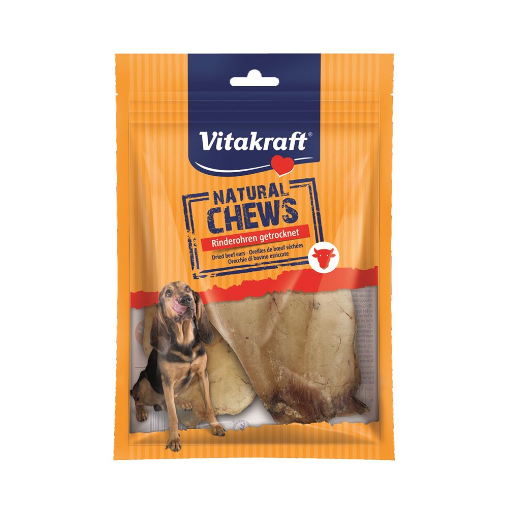 Vitakraft Natural Chews sušené hovězí uši 2 ks Vitakraft