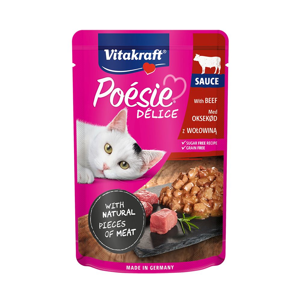 Vitakraft Poésie Délice Sauce hovězí 85 g Vitakraft