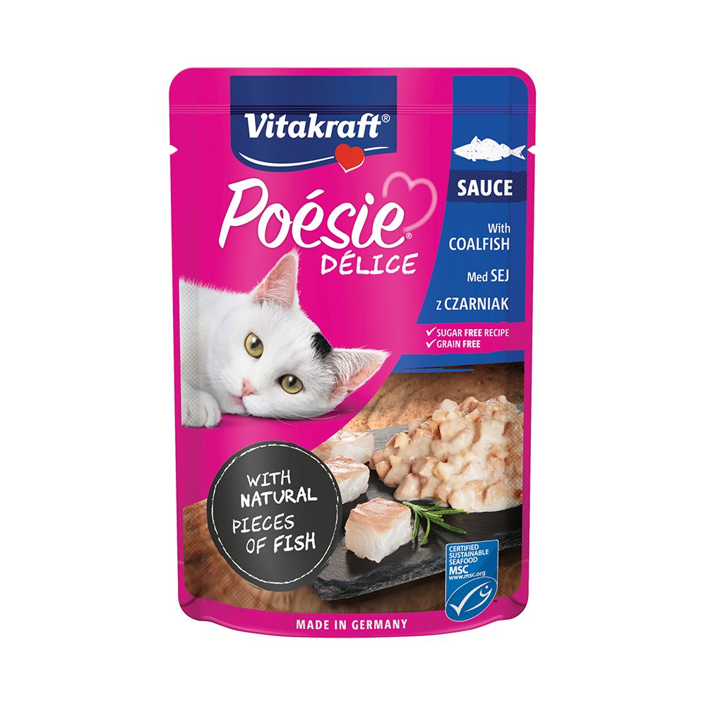 Vitakraft Poésie Délice Sauce treska tmavá 85 g Vitakraft