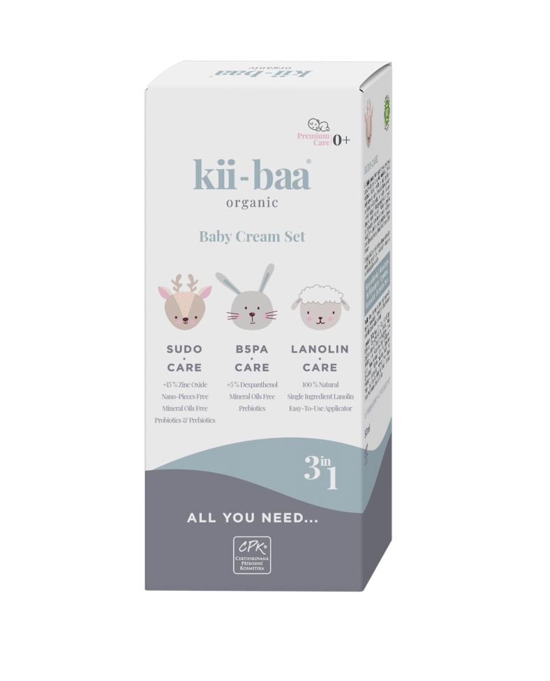 kii-baa organic All You Need sada krémů pro matku a dítě 3 ks kii-baa organic