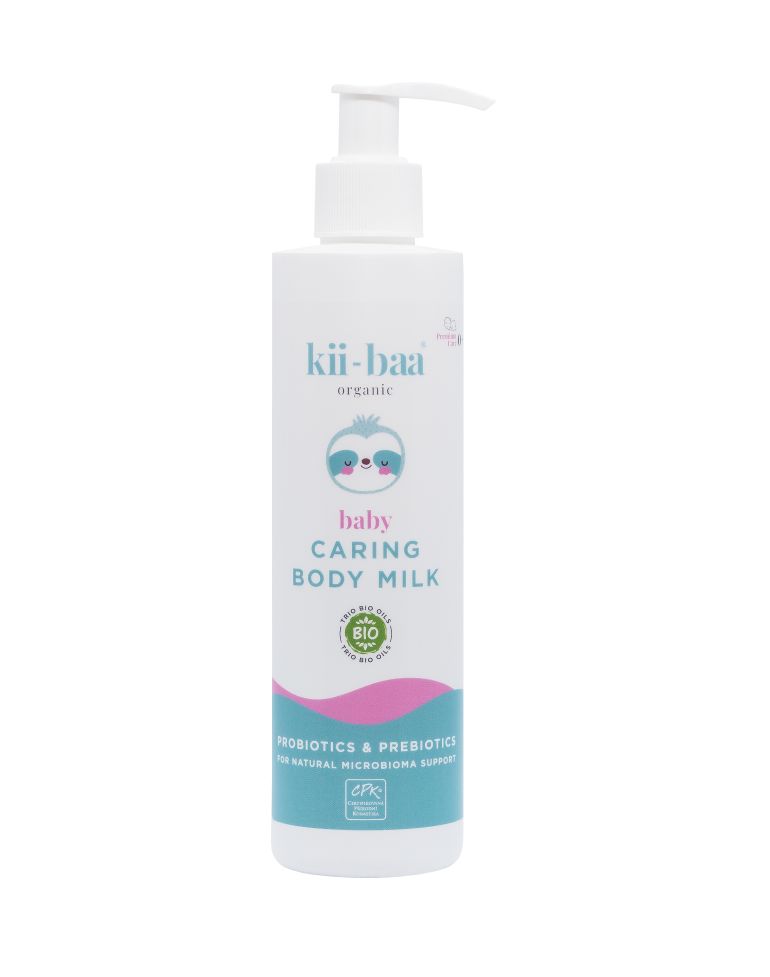 kii-baa organic Baby Pečující tělové mléko s pro/prebiotiky 250 ml kii-baa organic