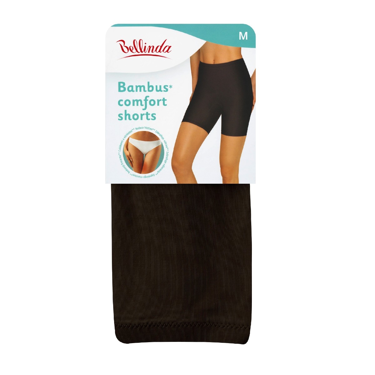 Bellinda BAMBUS Comfort Shorts vel. M dámské spodní šortky černé Bellinda