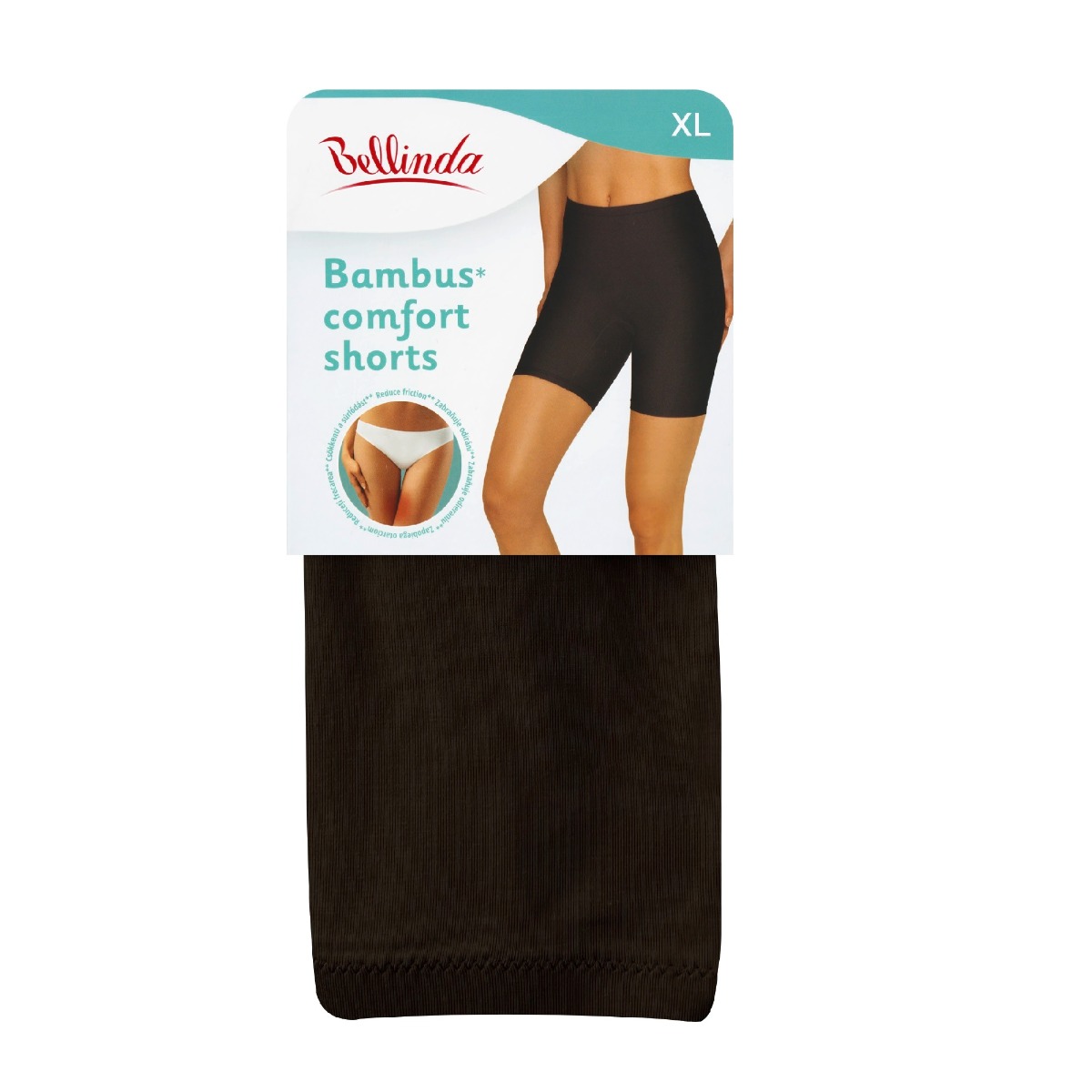 Bellinda BAMBUS Comfort Shorts vel. XL dámské spodní šortky černé Bellinda
