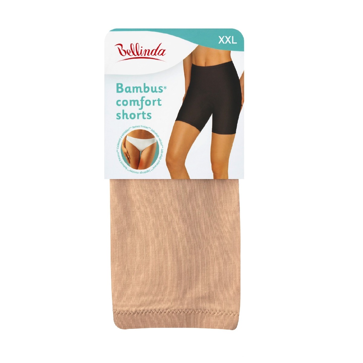 Bellinda BAMBUS Comfort Shorts vel. XXL dámské spodní šortky béžové Bellinda