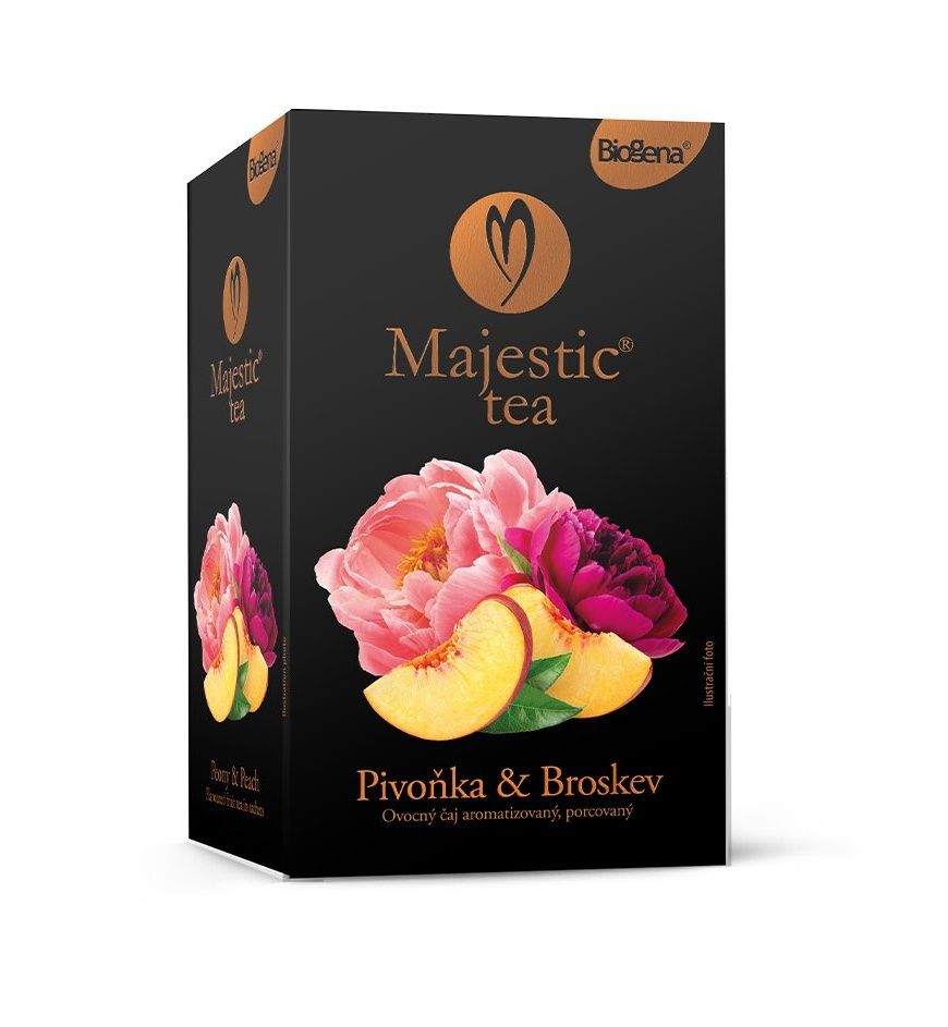 Biogena Majestic Tea Broskev & Pivoňka porcovaný čaj 20x2