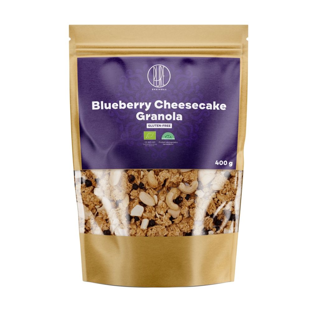 BrainMax Pure Blueberry Cheesecake Granola BIO 400 g BrainMax Pure