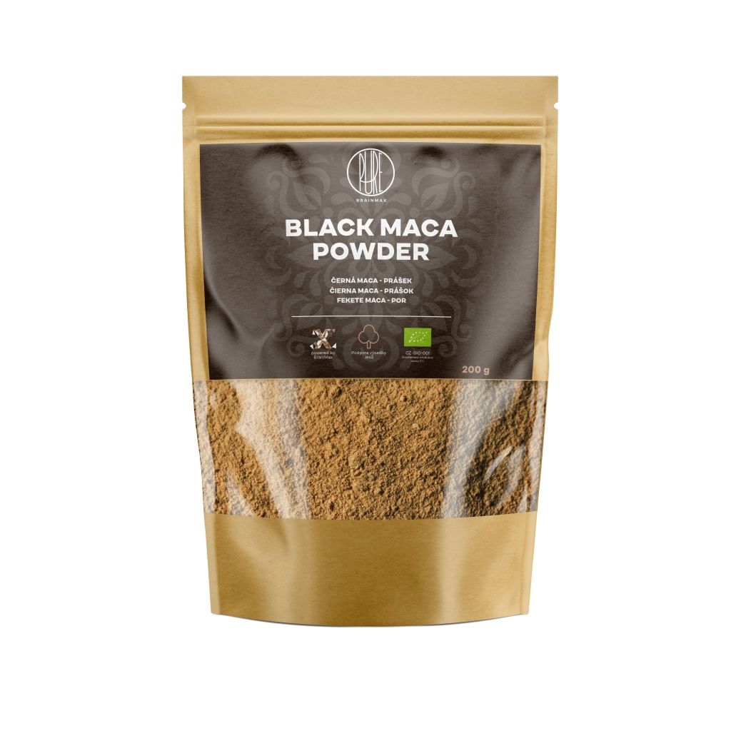 BrainMax Pure Maca černá BIO prášek 200 g BrainMax Pure