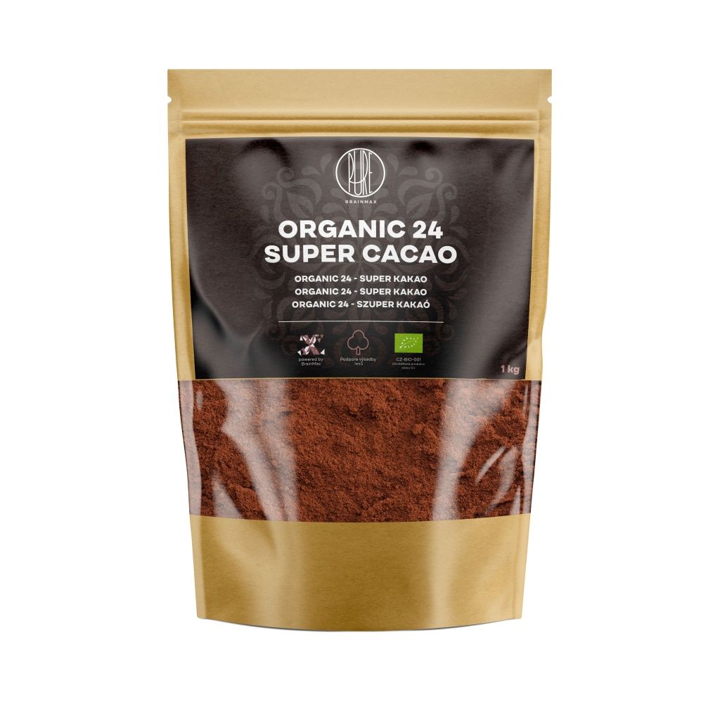 BrainMax Pure Organic 24 Super Cacao BIO RAW 1 kg BrainMax Pure