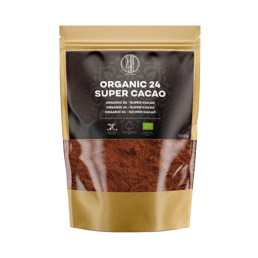 BrainMax Pure Organic 24 Super Cacao BIO RAW 500 g BrainMax Pure