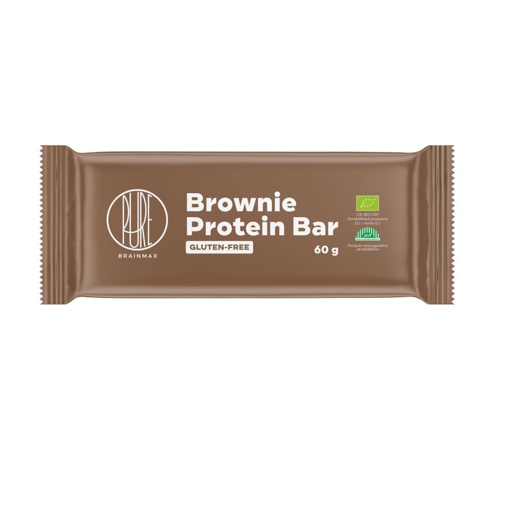 BrainMax Pure Proteinová tyčinka Brownie BIO 60 g BrainMax Pure