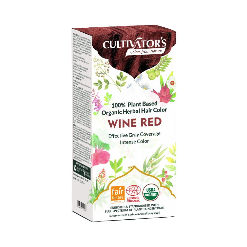 Cultivator Rostlinná barva na vlasy BIO 100 g vínově červená Cultivator