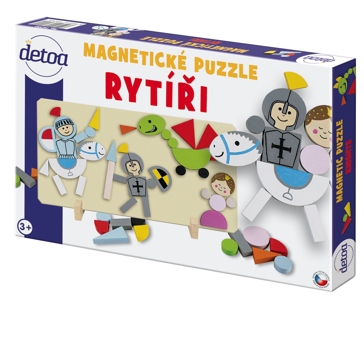 Detoa Magnetické puzzle Rytíři 1 ks Detoa