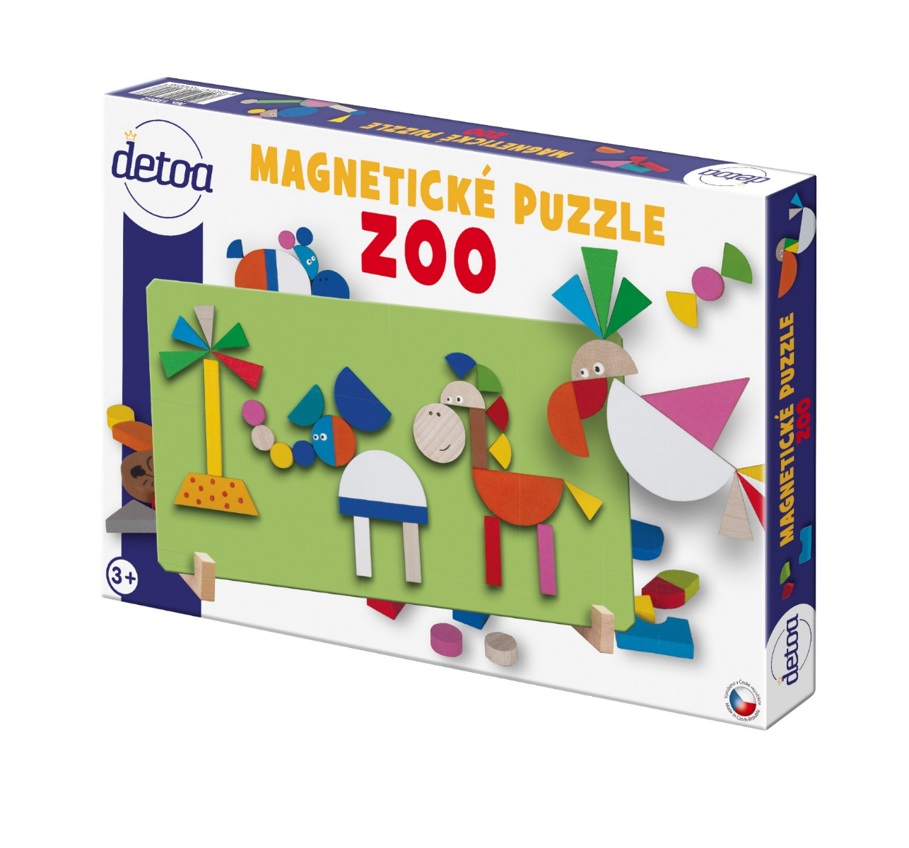 Detoa Magnetické puzzle ZOO 1 ks Detoa