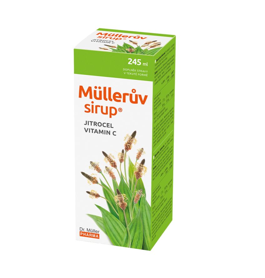 Dr. Müller Müllerův sirup s jitrocelem a vitaminem C 245 ml Dr. Müller