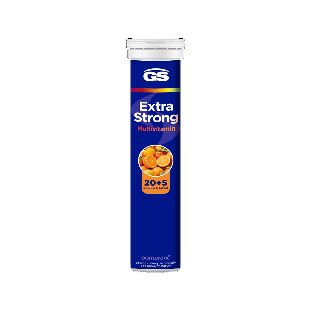 GS Extra Strong Multivitamin Forte pomeranč 20+5 šumivých tablet GS