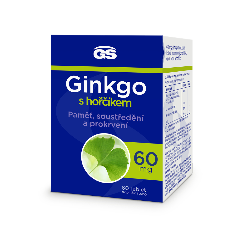 GS Ginkgo 60 mg s hořčíkem 60 tablet GS