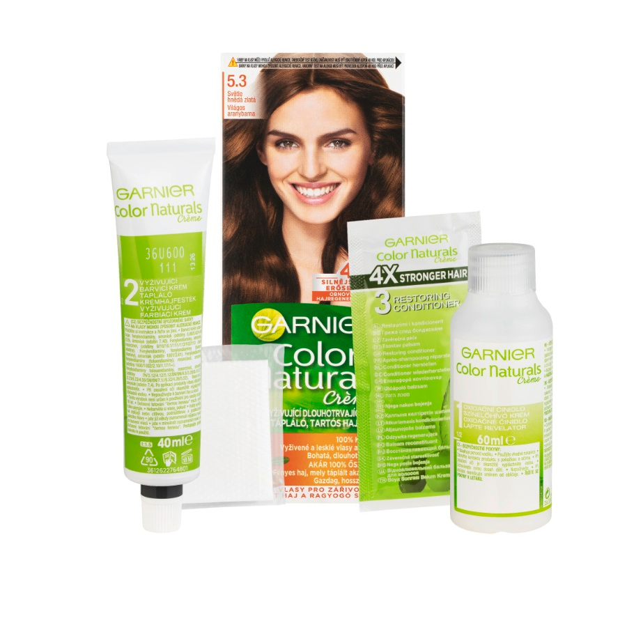 Garnier Color Naturals Permanentní barva na vlasy 5.3 světle hnědá zlatá Garnier