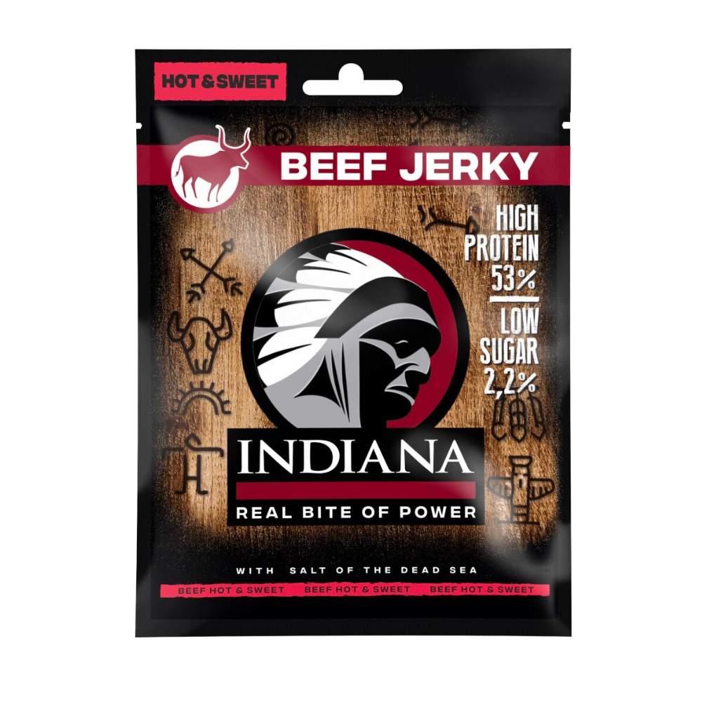 Indiana Jerky Beef Hot & Sweet 25 g Indiana