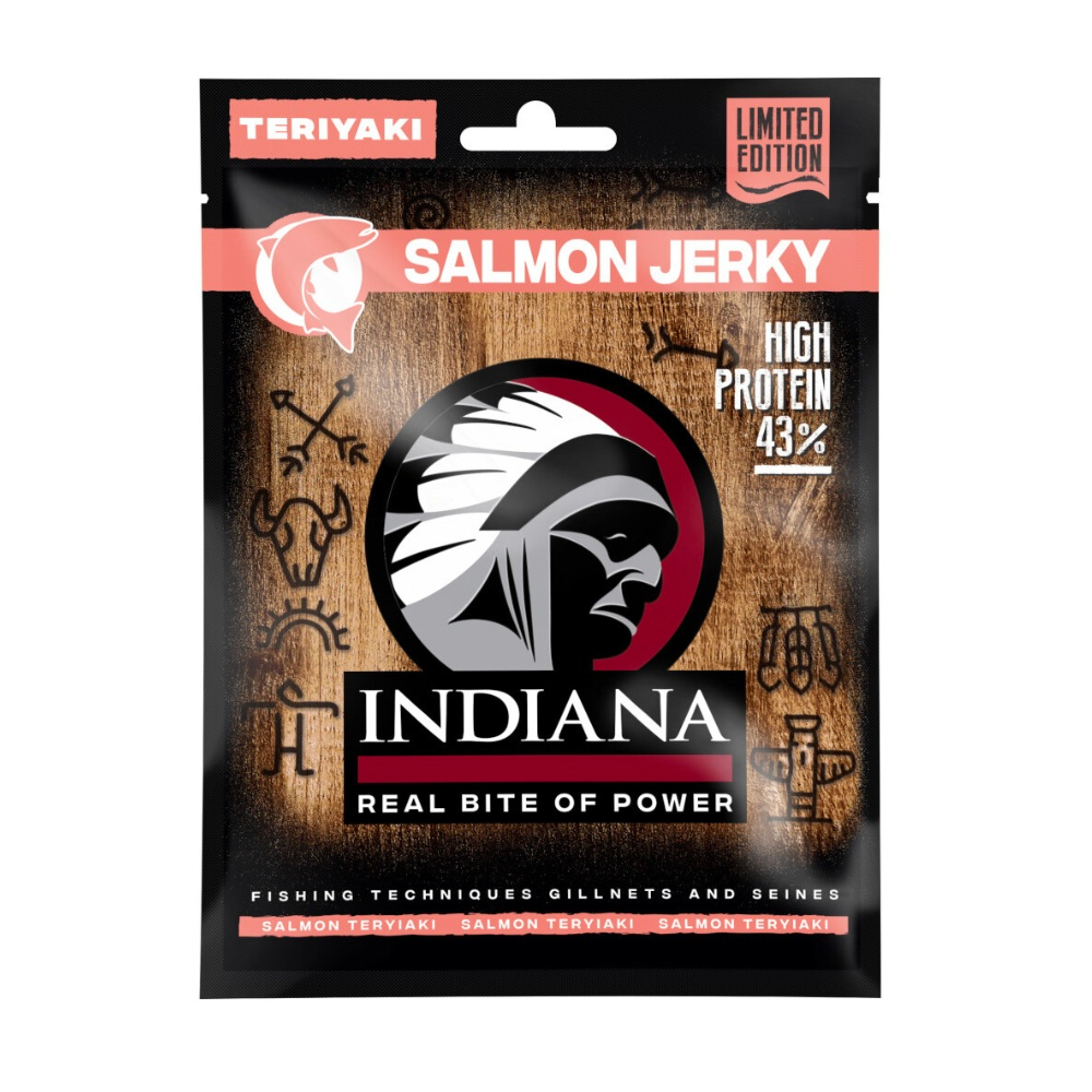 Indiana Jerky Salmon Teriyaki 15 g Indiana