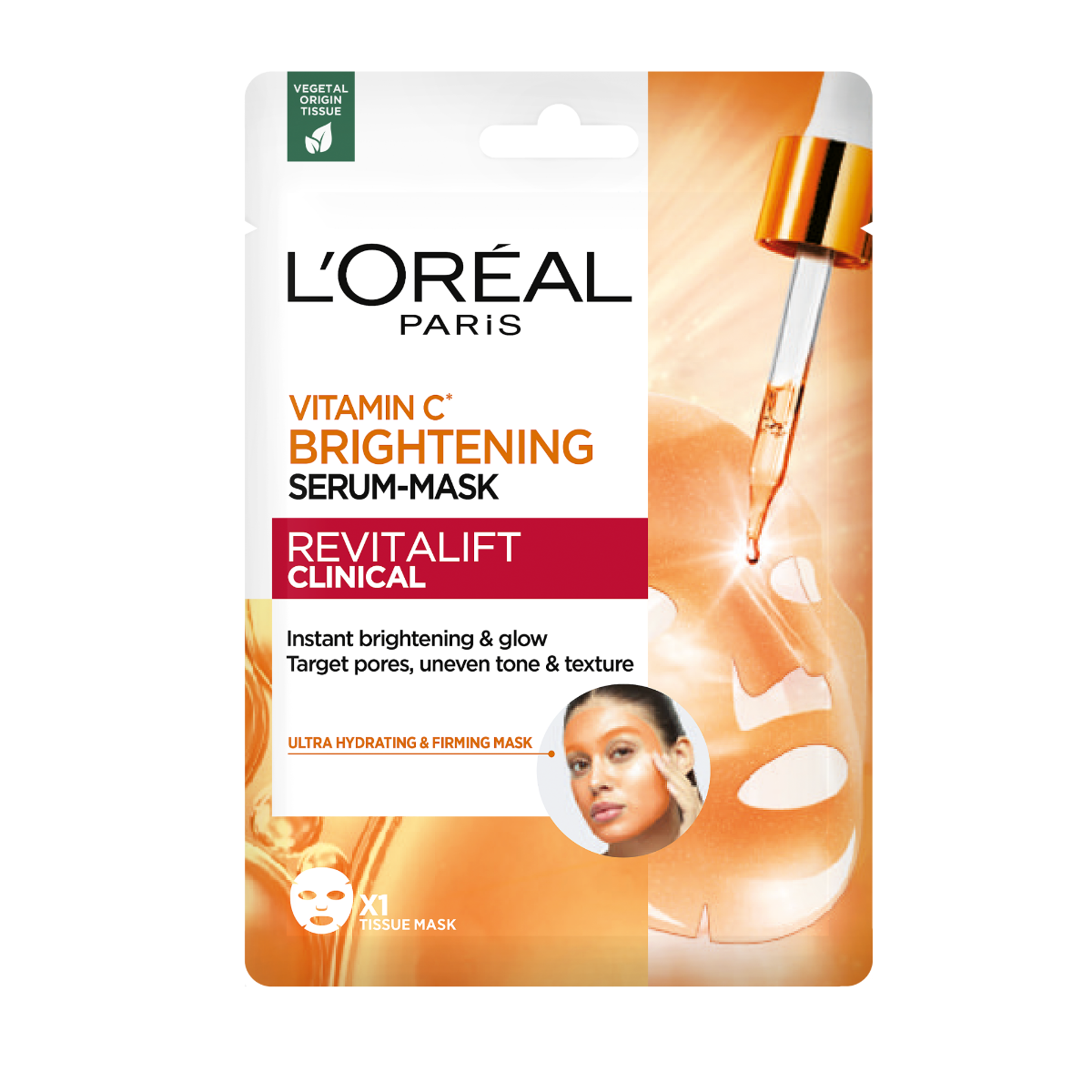 Loréal Paris Revitalift Clinical rozjasňující pleťová maska s vitaminem C 26 g Loréal Paris