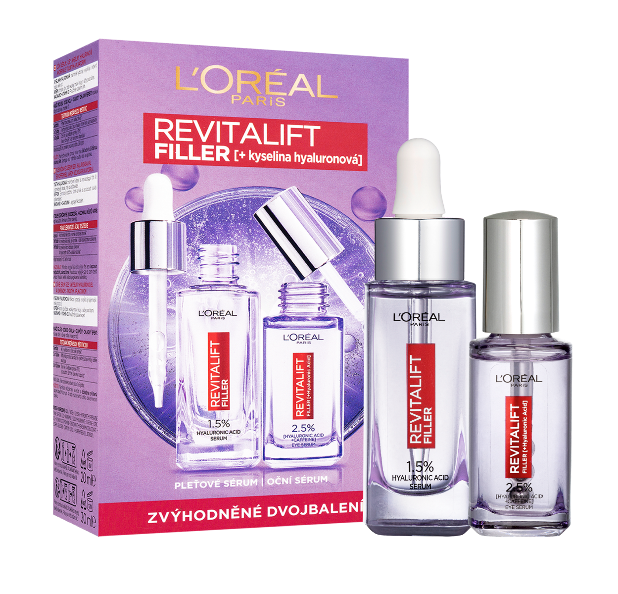 Loréal Paris Revitalift Filler sada pleťových sér s kyselinou hyaluronovou 50 ml Loréal Paris