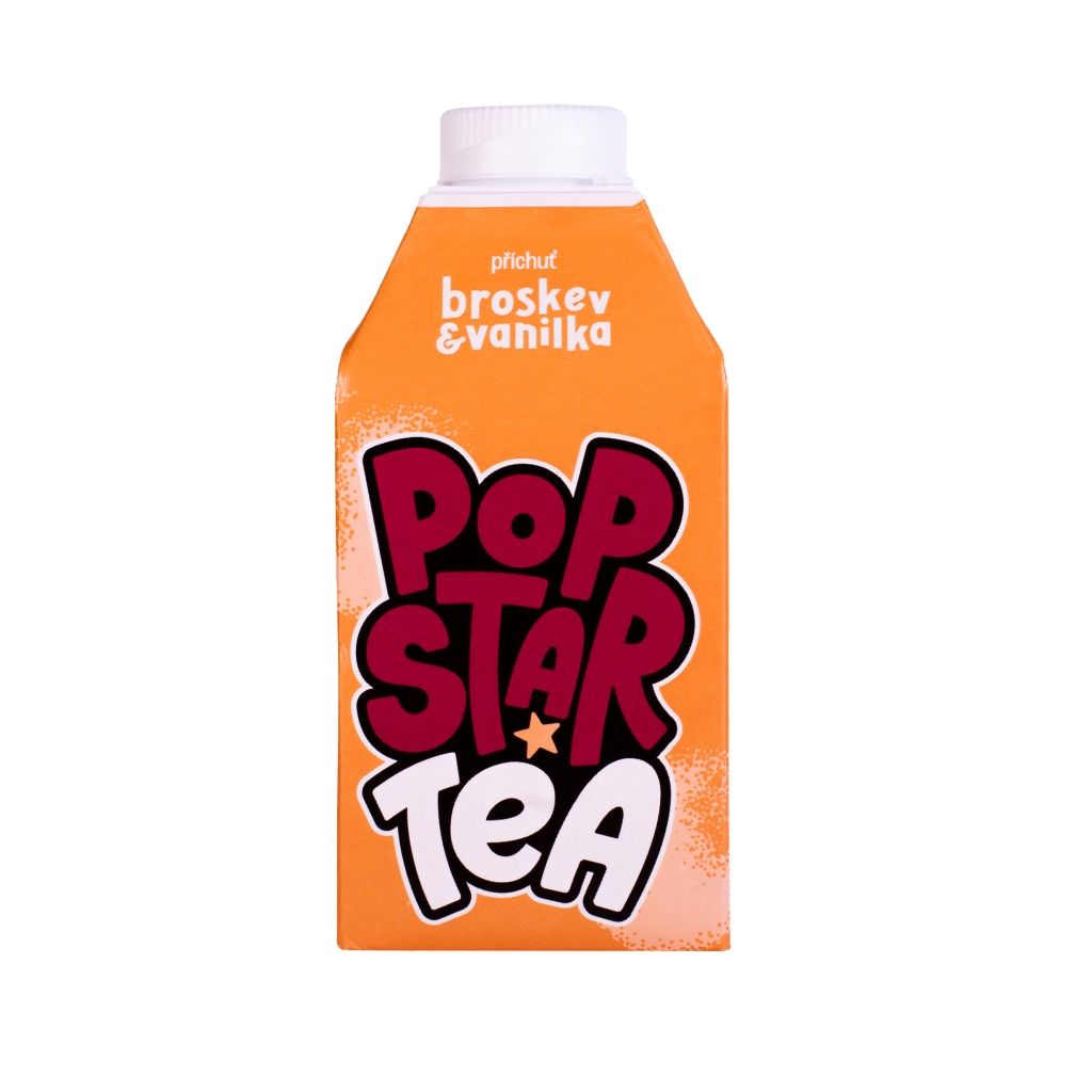 POP STAR Tea broskev a vanilka 500 ml POP STAR