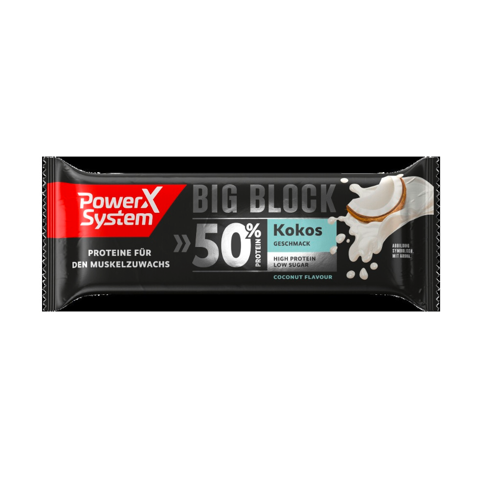 Power System Proteinová tyčinka Big Block bar kokos 100 g Power System