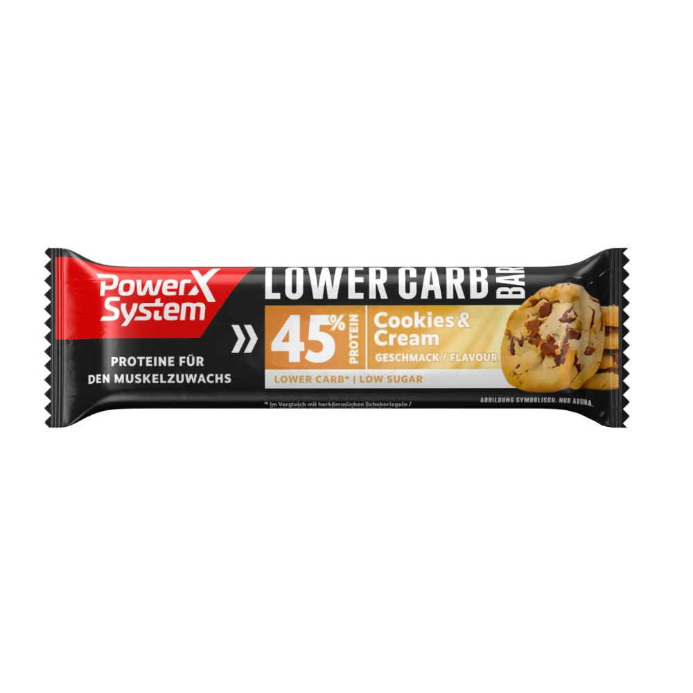 Power System Proteinová tyčinka Lower Carb cookies & cream 40 g Power System