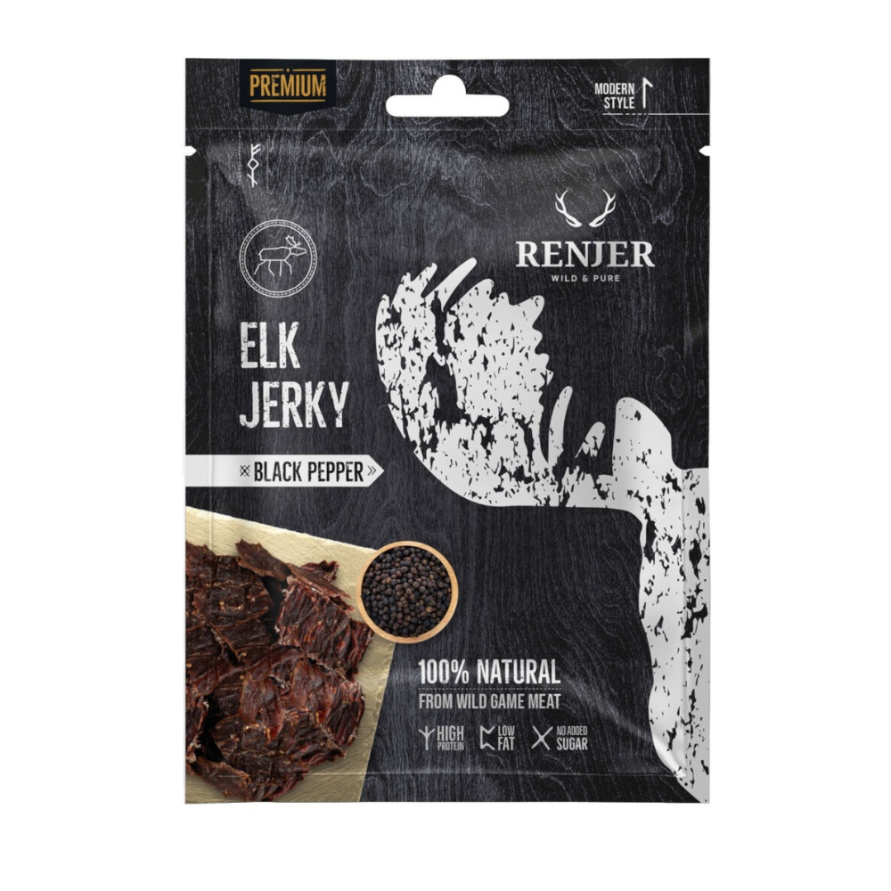 Renjer Elk Jerky Black Pepper 25 g Renjer