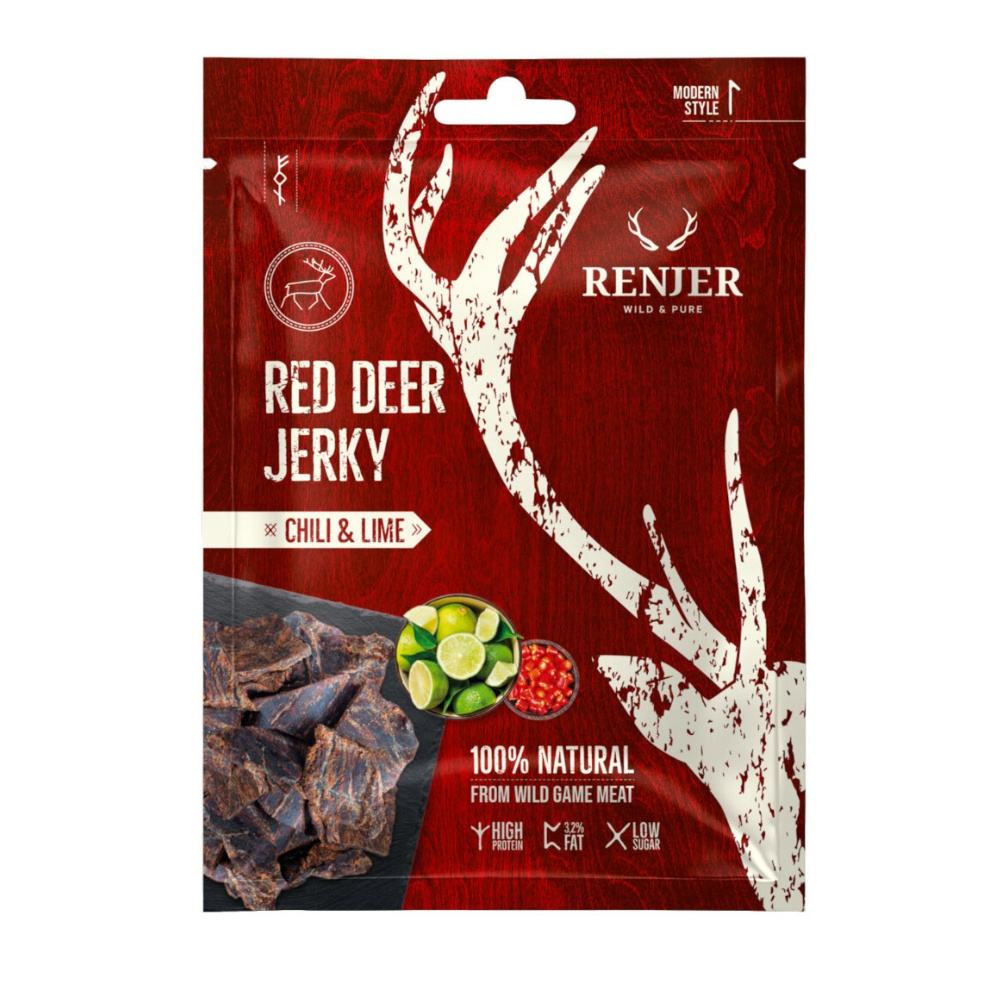 Renjer Red Deer Jerky Chili & Lime 25 g Renjer