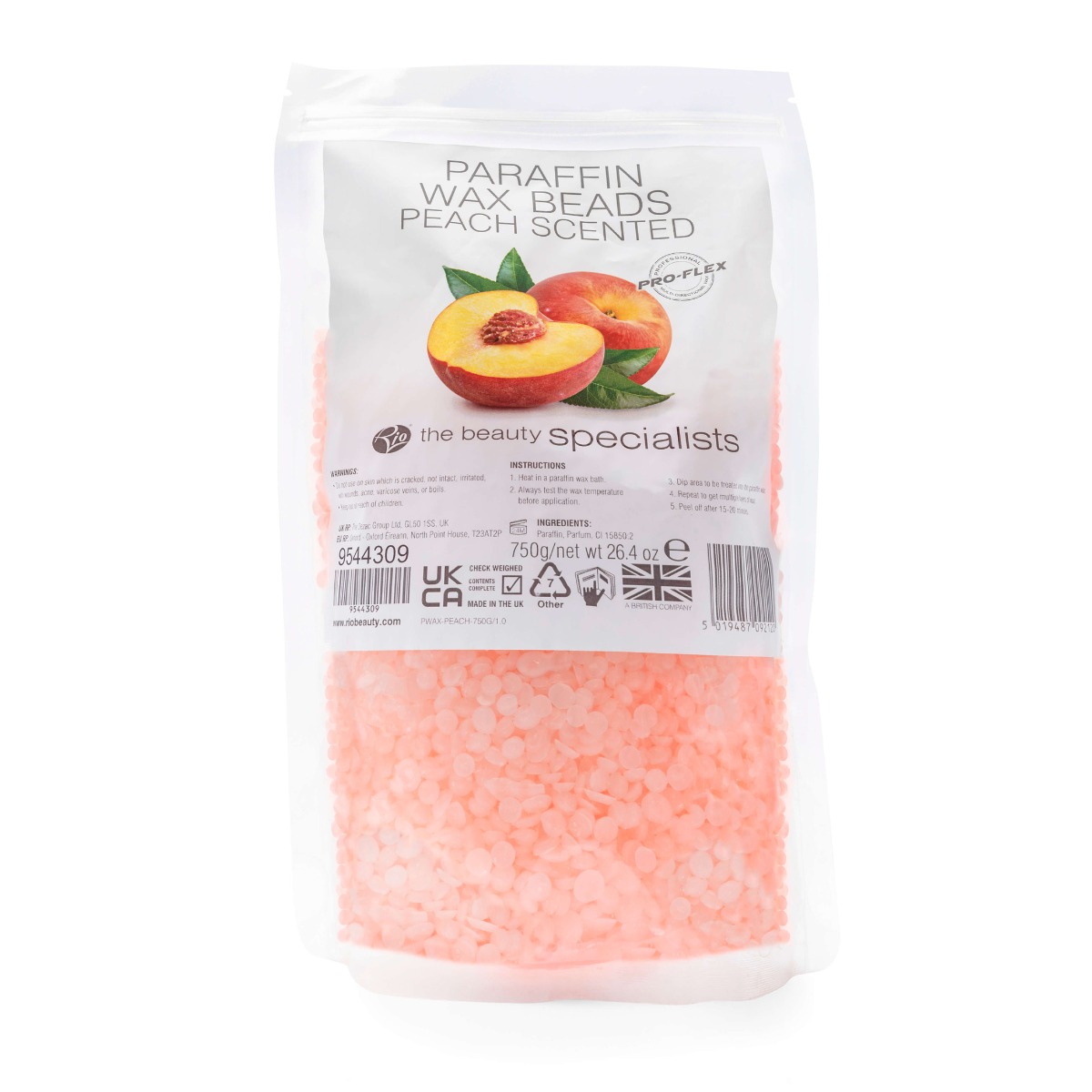 Rio PWAX Vosk pro parafínovou lázeň 750 g Peach Rio